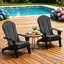 Coussin pour chaise de patio 20 po x 50 po, coussin pour chaise Adirondack avec attaches (ensemble de 4)-1831114133-1831114134