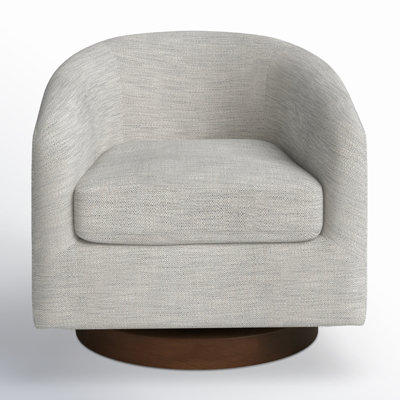 Bennett Upholstered Swivel Barrel Chair