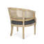 Chaise d'appoint en bois d'hévéa gris anthracite-596529135