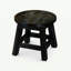 Marchepied en bois sculpté, papillons-903565853