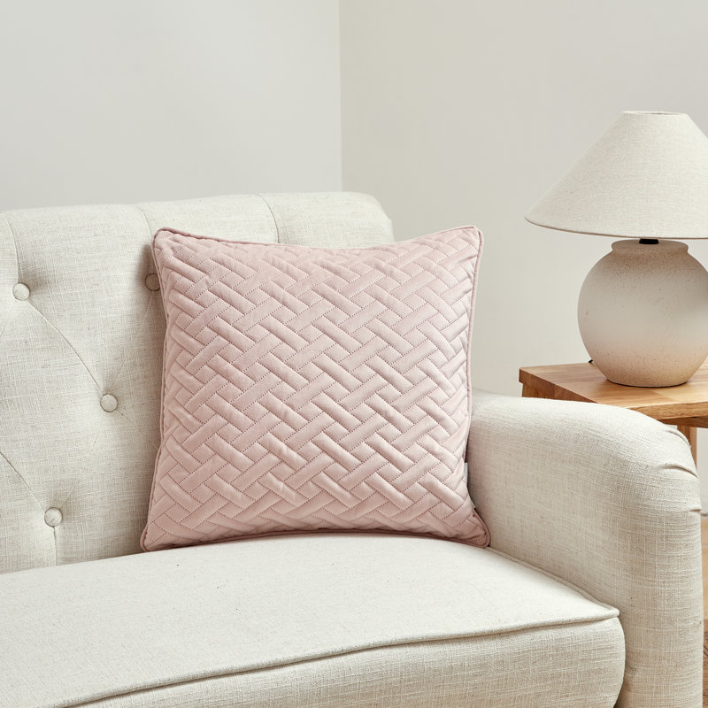 Coussin décoratif réversible LOS AGENLES, polyester, Rose