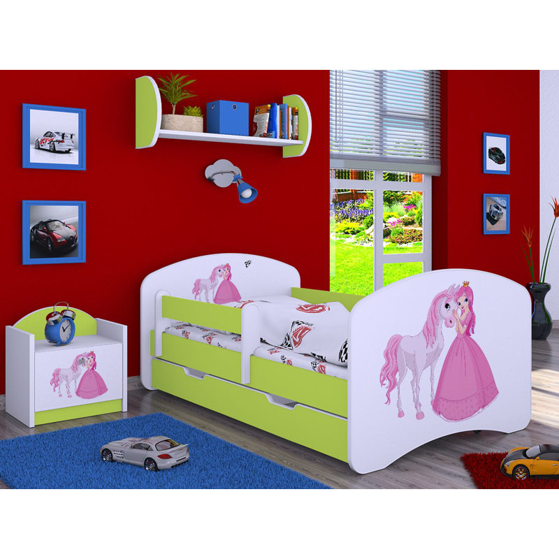 Nordham Storage Kids Bed, Green