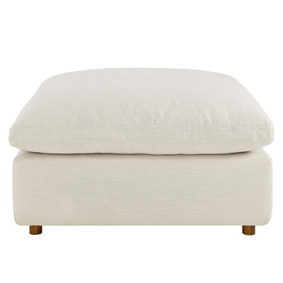 Modway Down-Filled Overstuffed Upholstered Sectional Sofa Ottoman by Modway