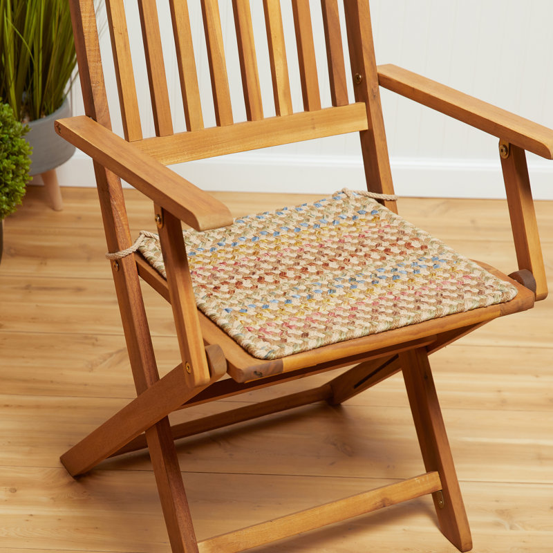 Outdoor 0.5'' Dining Chair Chair Pad, Beige