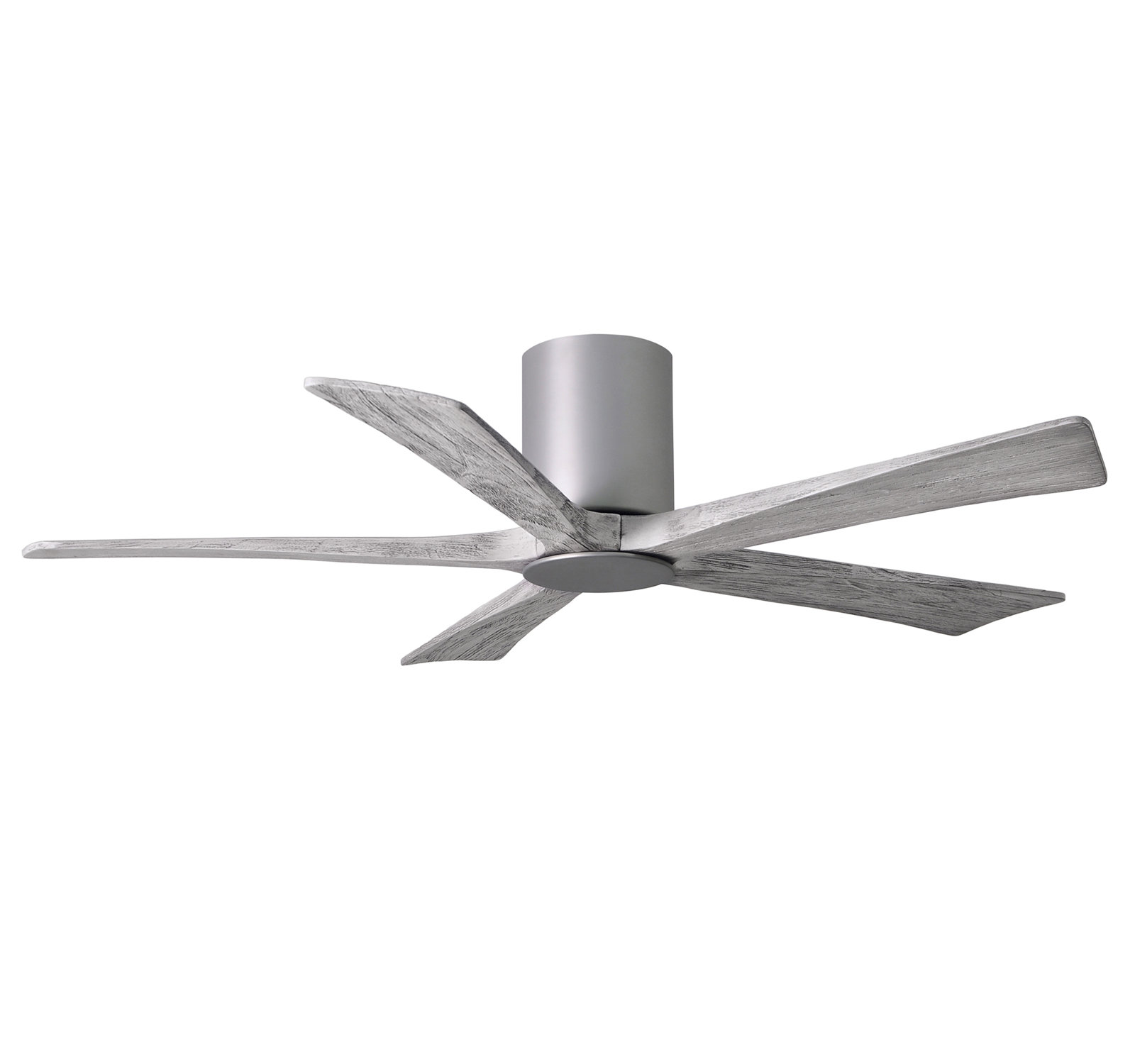 Irene Ceiling Fan with LED Light Kit, Brushed Nickel, 52", Barn Wood Tone