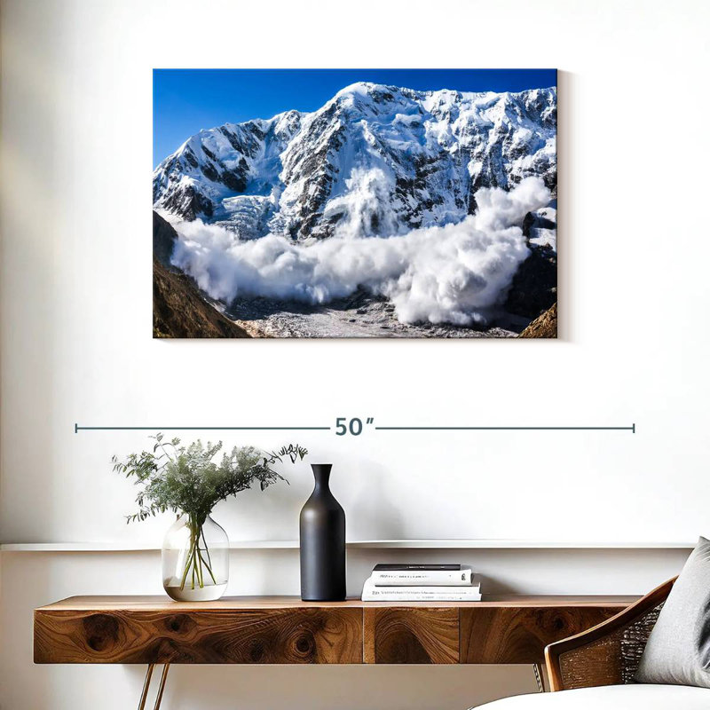 Alvord Avalanche In Shkhara Mountain, 24" H x 36" W