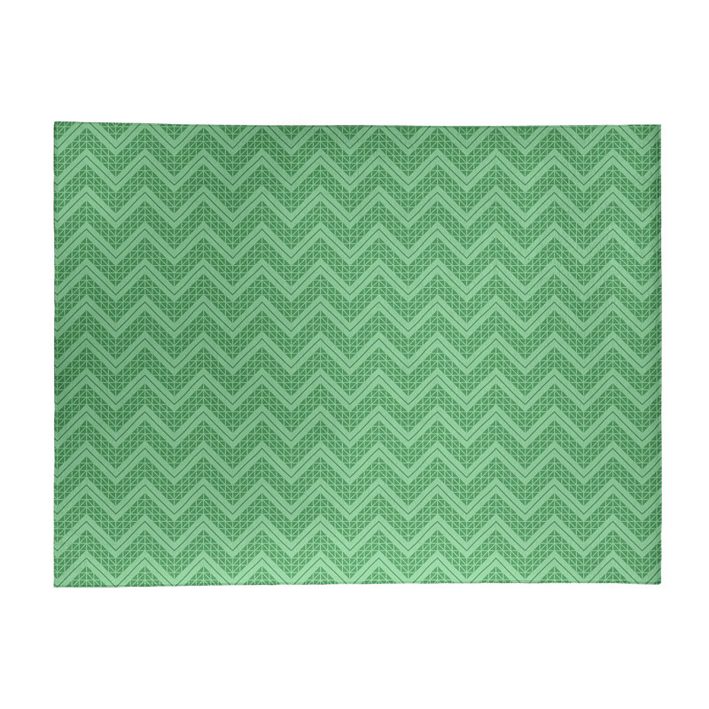 Chenille Chevron Indoor Rug, Rectangle 4' x 6'