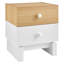 Table de chevet 2 tiroirs Nolia