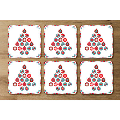Square 6 Piece Coaster Set