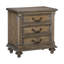Table de chevet Classic 3 en pacane vieillie pour l'ameublement intérieur de chambre à coucher