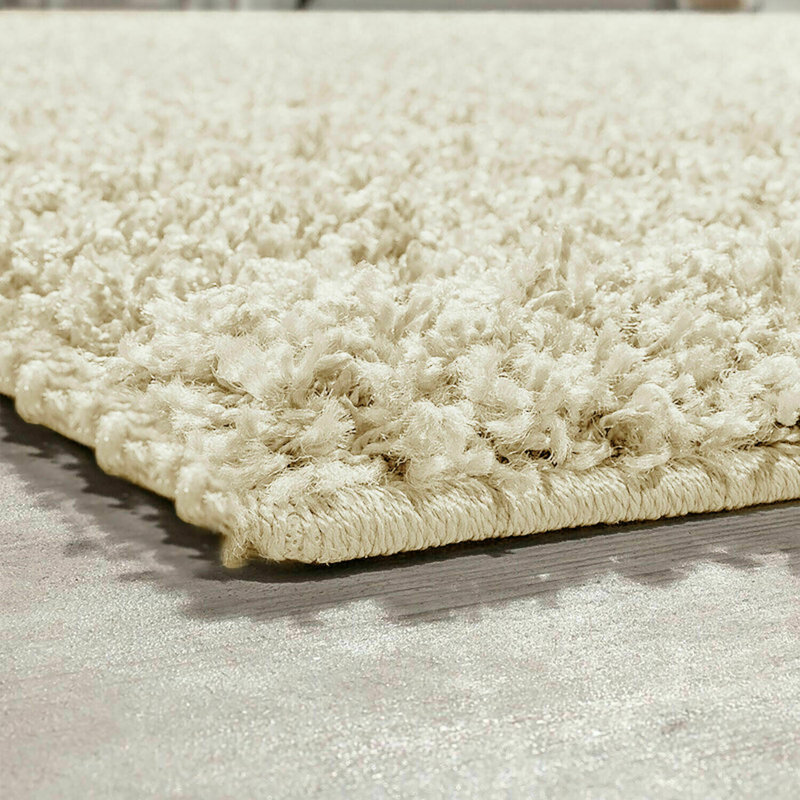 Elburr Solid Colour Shag Area Rug, Runner 60 x 220cm
