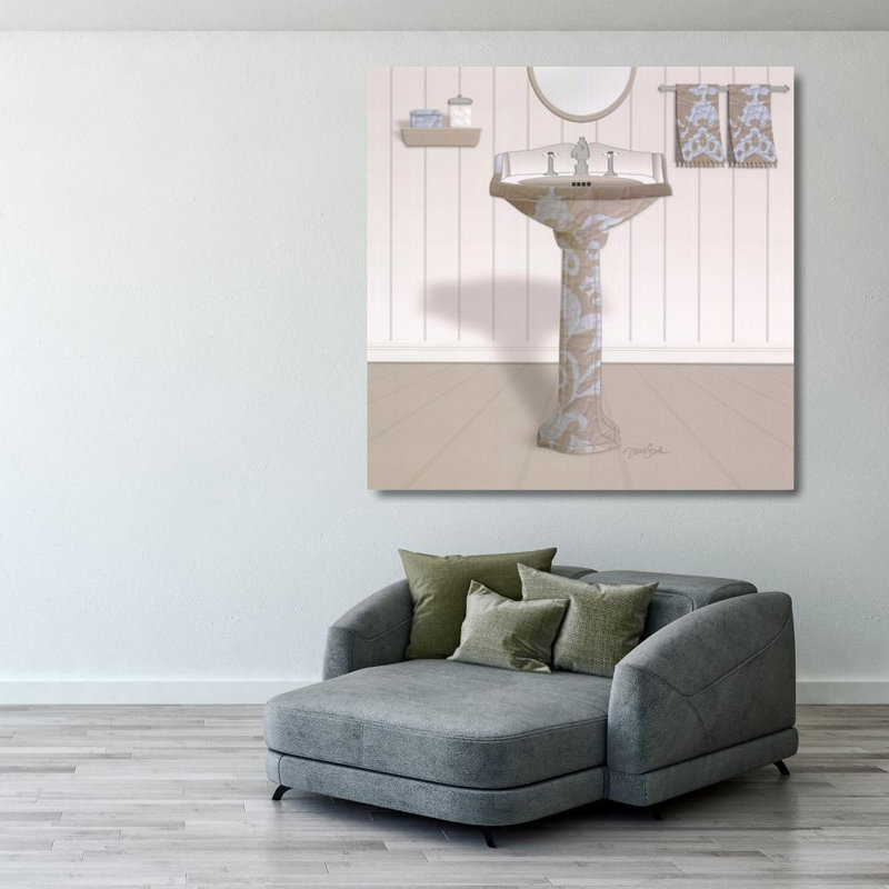 Damask Sink I, 28" H x 28" W