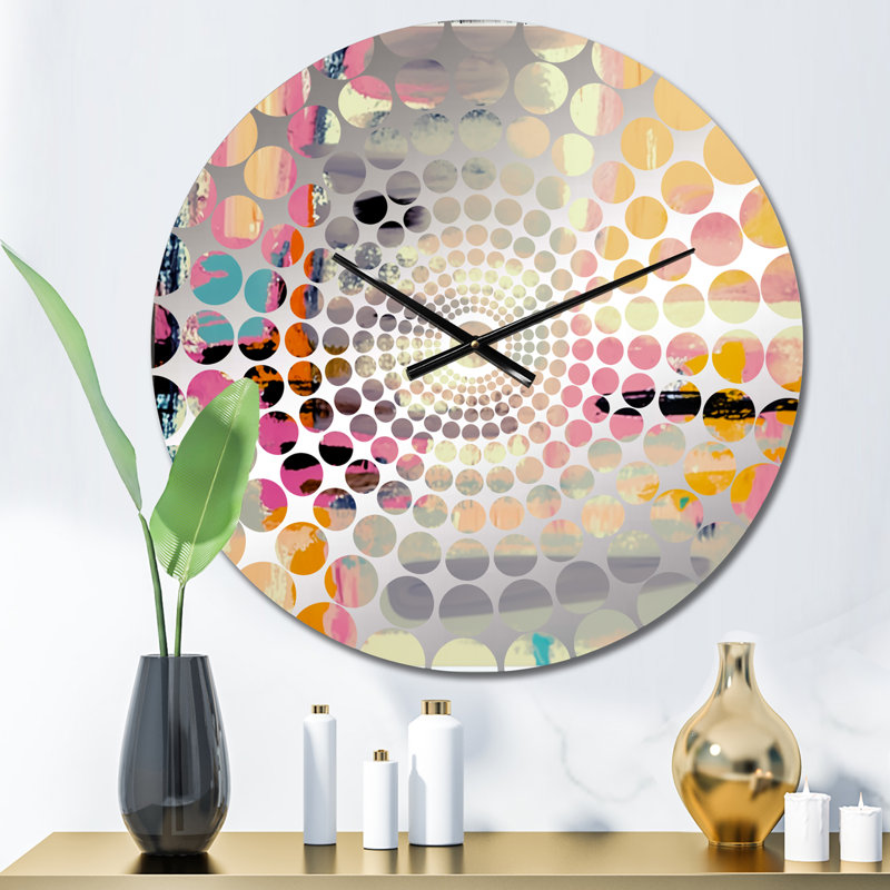 Serkis - Horloge murale peinture abstraite, Petit