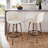 Thea 26" Fixed-Height Counter Stools with Bent Wood Legs & Round Footrest