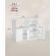Medium Density Fiberboard (MDF) 3 - Door Rectangle Accent Cabinet