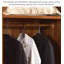 Tablettes suspendues fonctionnelles en bois pour garde-robe