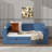 Wooden Full-Size Daybed With Built-In Storage Drawers, Removable Desk, And Hydraulic Side Table-718762227-718762226