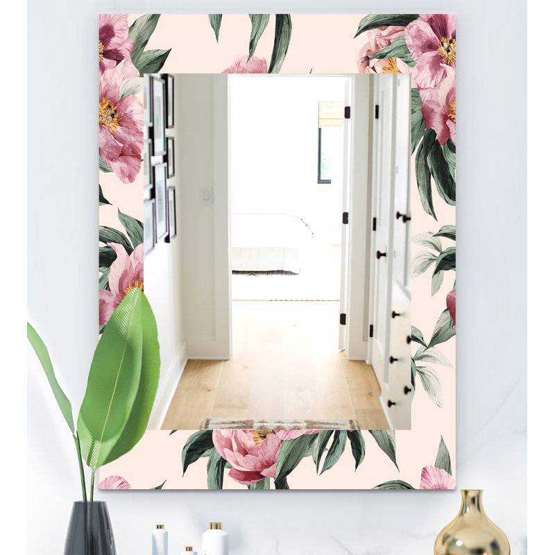 Miroir de salle de bain/meuble-lavabo fleur 40, H 39,4 po x l 29,5 po