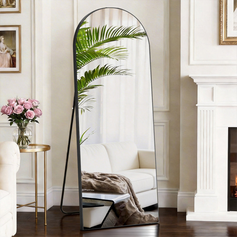 Miroir pleine grandeur, Noir, 58" x 19"