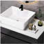 Petit meuble-lavabo flottant simple 31,5 po avec lavabo
