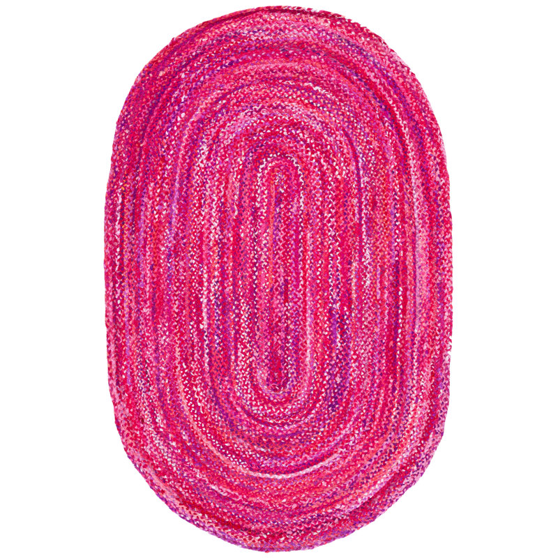 Boerner Hand Woven Cotton Rug, Oval 3' x 5'
