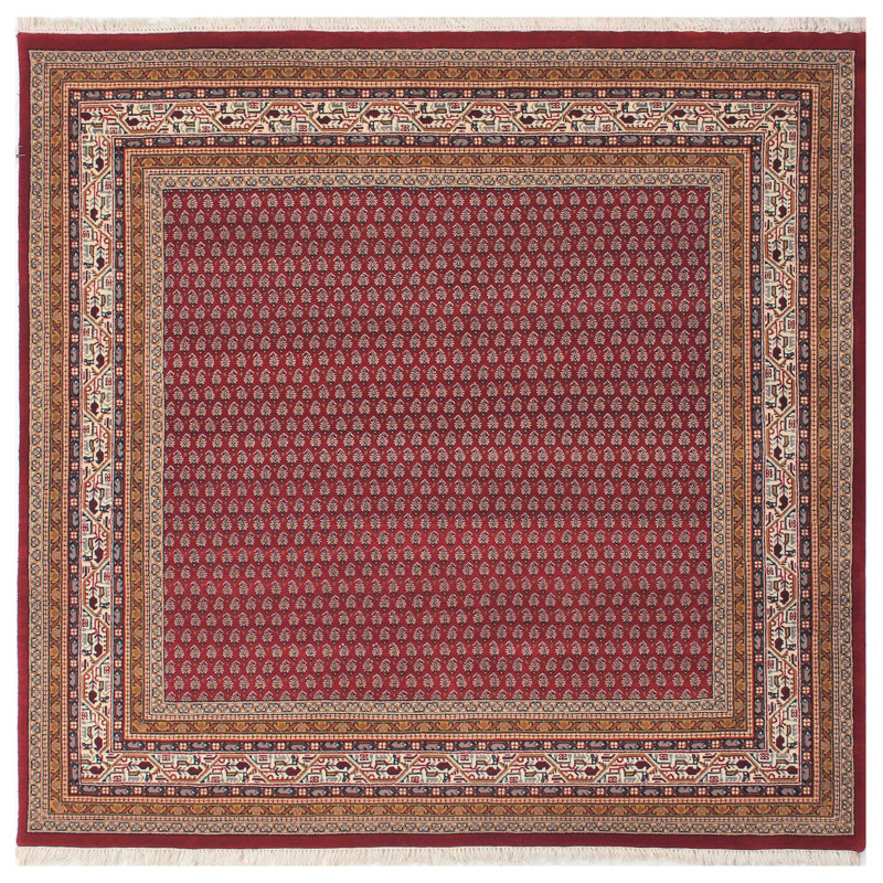 Indo Oriental Area Rug, Square 6'8"