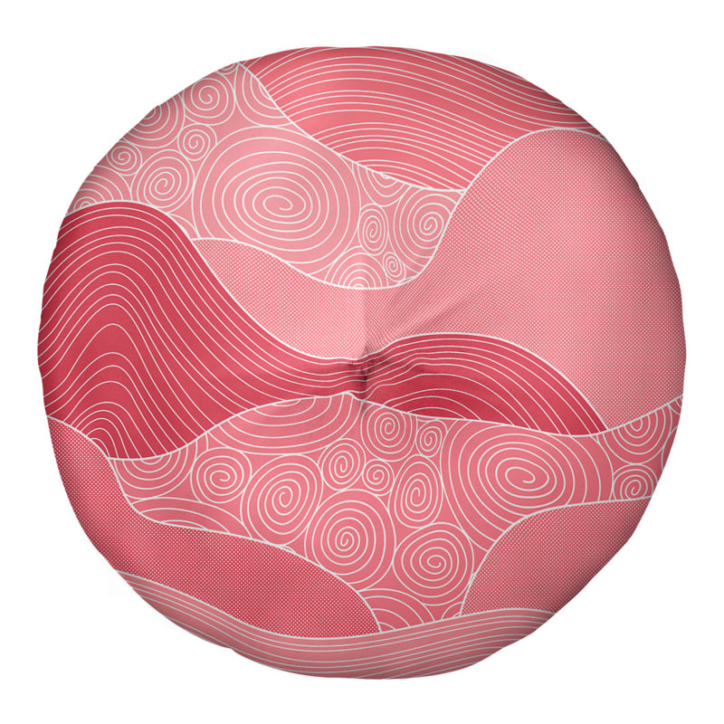 Coussin de sol Katelyn Elizabeth, 26 po x 26 po, Rouge