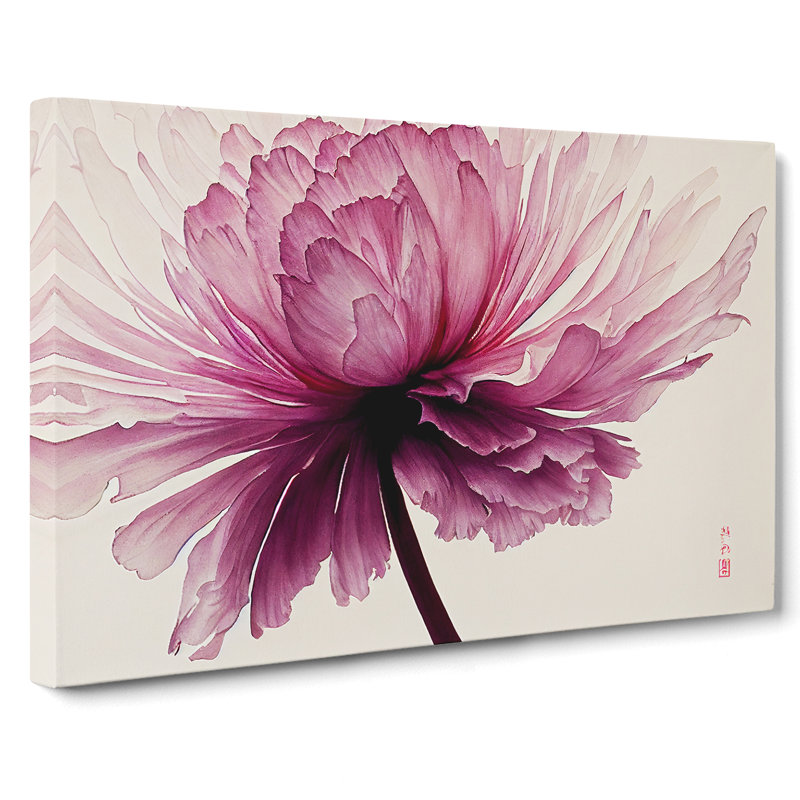 Dreamlike Carnation Flower - Wrapped Canvas Print, 50cm H x 76cm W x 3cm D
