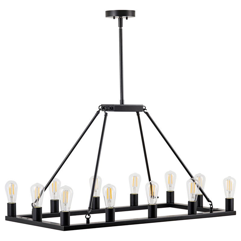 Sizer 12 - Light LED Kitchen Island Pendant, Black