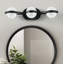 Luminaire de meuble-lavabo moderne à 3 lumières DEL doré avec abat-jour sable sable noir mat-129900014-129900017-129900022-129900024