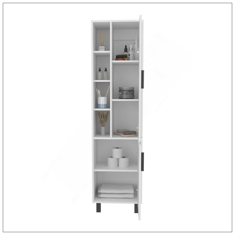 Armoire de rangement Delta, blanc, salle de bain