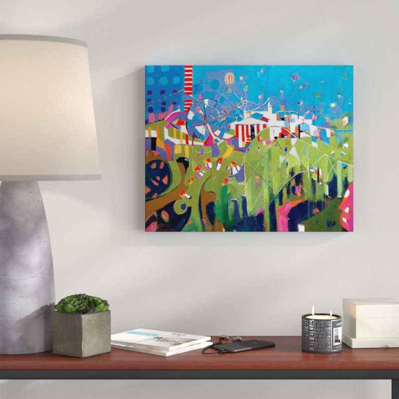 A Wonderful World' by Catherine Fitzgerald - Print on Canvas, 41cm H x 51cm W x 3.8cm D