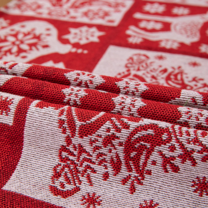 Cotton Linen Table Runner For Christmas Table Decoration, 14" x 78"