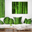 Vert forêt de bambou - coussin à imprimé floral-30731210-30731206