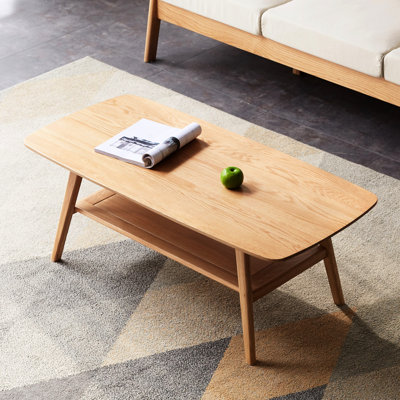 Table basse en bois massif sans revêtement, 8 po, à assembler sans effort, pour l'entretien principal de l'espace de vie et les tables de bout