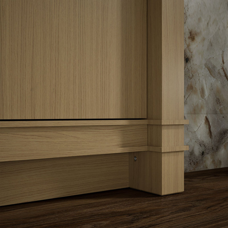 Alouette Bathroom Vanity Cabinet With Sink And Quartz Top, Brown, 31''