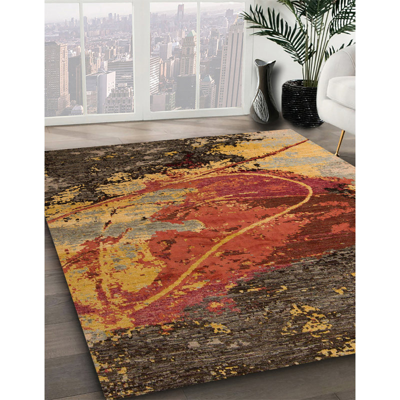 Abstract Indoor Rug, Square 8'