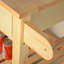 Armoire de cuisine mobile avec porte-serviettes et tiroirs, plateau en bois d'hévéa et poignées de rangement en bois de pin massif-1101225406