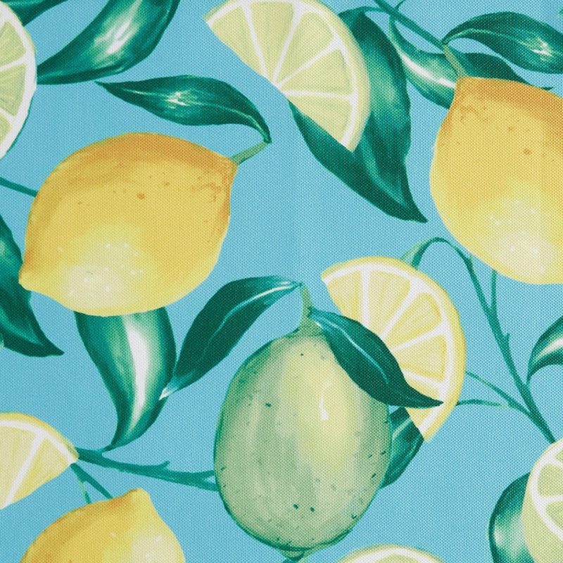Cleotis Lemon Indoor/Outdoor Spring/Summer Fabric Tablecloth, 102" x 60"