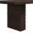 Prescott Mid-Century Modern Polyester Linen Blend Upholstered 7-Piece Dining Set With 95-Inch Double Pedestal Table