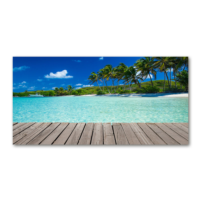 Tropical Beach - Wrapped Canvas Print