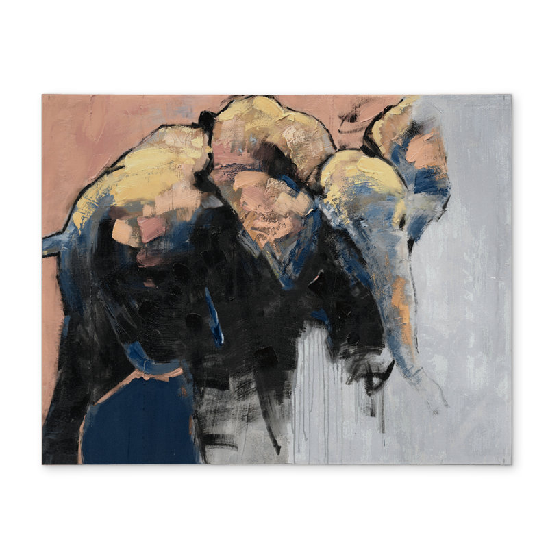 Abstract Elephant Gray Polyester Placemat | Home Decor