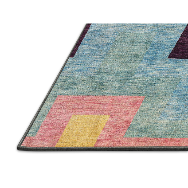 Tapis abstrait moderne 4977, Rectangle 5 pi x 7 pi