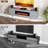 Floating TV Stand with 36" Electric Fireplace, Wall Mounted Fireplace Entertainment Center with Storage for TVs Up to 80", Media TV Console for Living Room-85740121