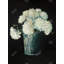 Fleurs d'hortensia blanches sur toile