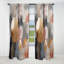 Doux couleurs formes et lignes Marble I - Rideau occultant en velours marbre marbre abstrait - 1 panneaux-107539898