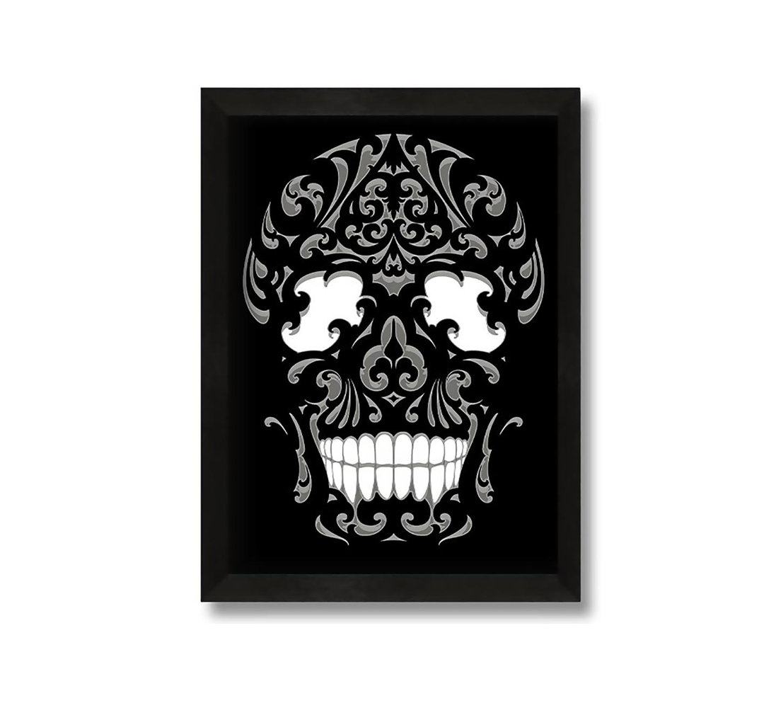 Gerahmtes Leinwandbild Mexican Skull