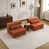 Tissu orange sélectionné
