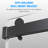 68-72 Inches *76 Inches Frameless Double Sliding Soft-Close Shower Door, 3/8 Inches (10Mm) Thick SGCC Tempered Glass Door, Matte Black-119840437-120612118