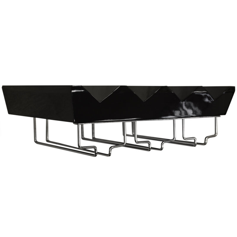 Wall Mounted Wine Bottle Rack, Black